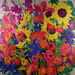 watercolors on canvas paintings