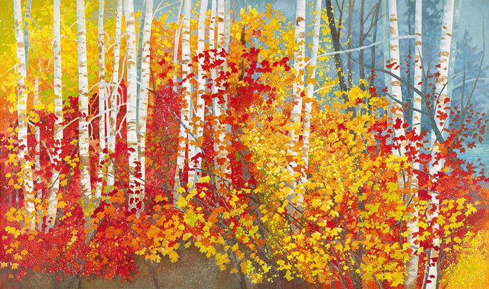 aspens acrylic on canvas