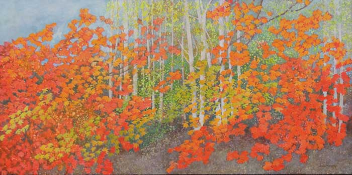 aspens acrylic on canvas