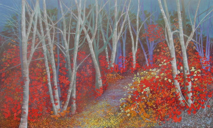 October Twlilight acrylic on canvas