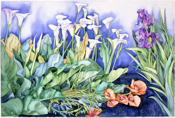 Poppies in the Pathe giclee by Joan Metcalf