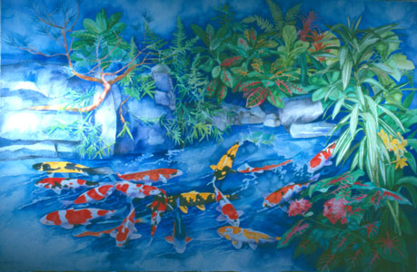 Arthur's Pond watercolor on paper
